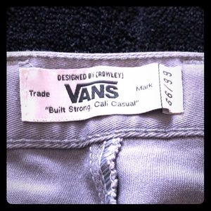 Vans light grey relax fit pants